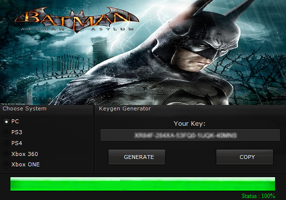 Serial Number Activation Code For Batman Arkham City